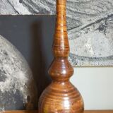 Vase soliflore de potier en grès émaillé vintage