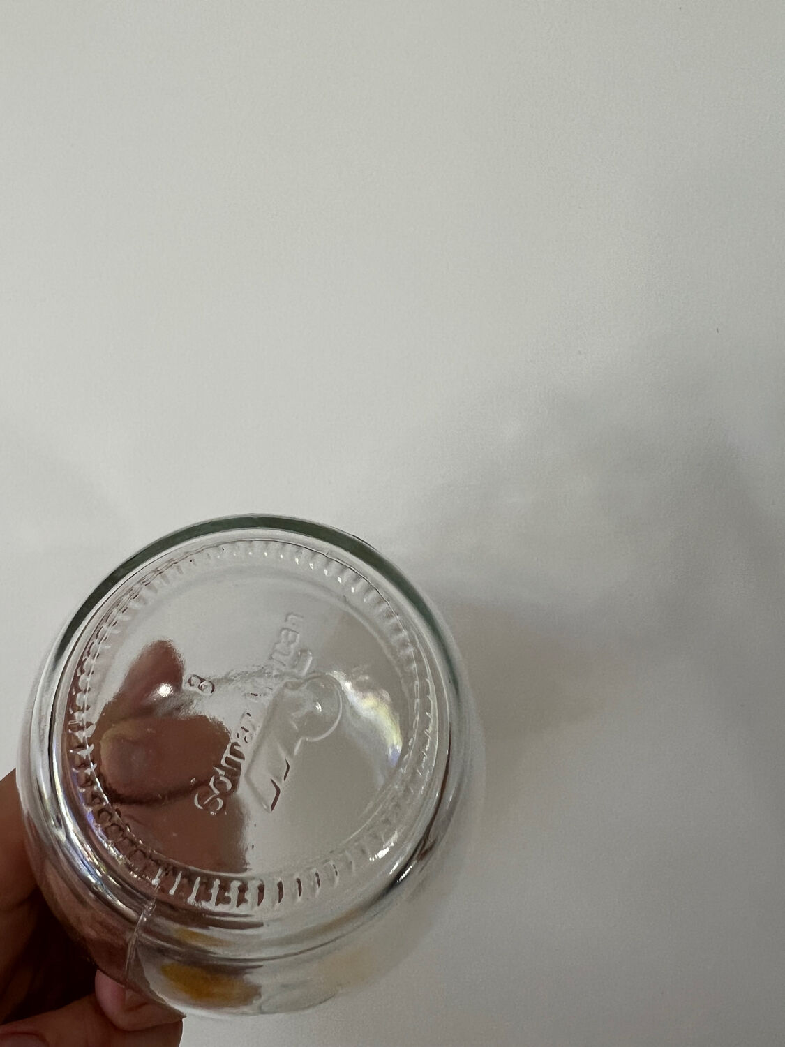 Vintage orange seventies jam jars