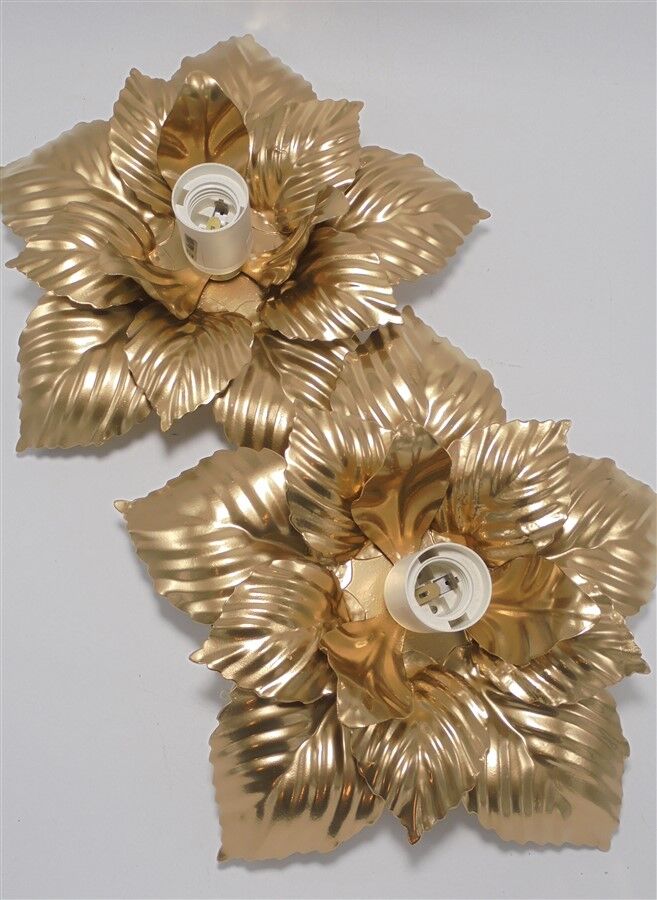 Duo d'appliques fleurs