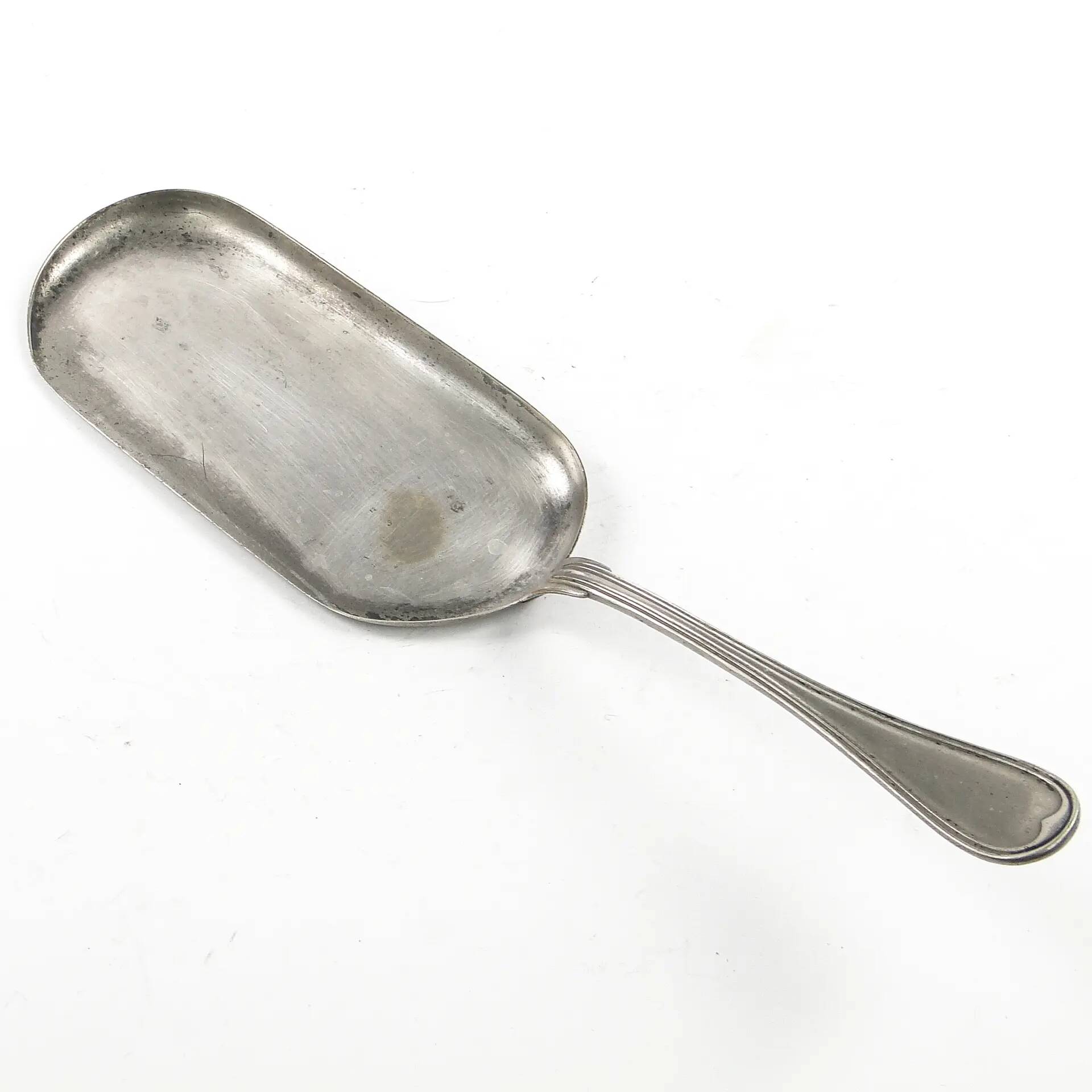 Art Deco cake server, silver-plated alpacca, Halphen, France, 1920s