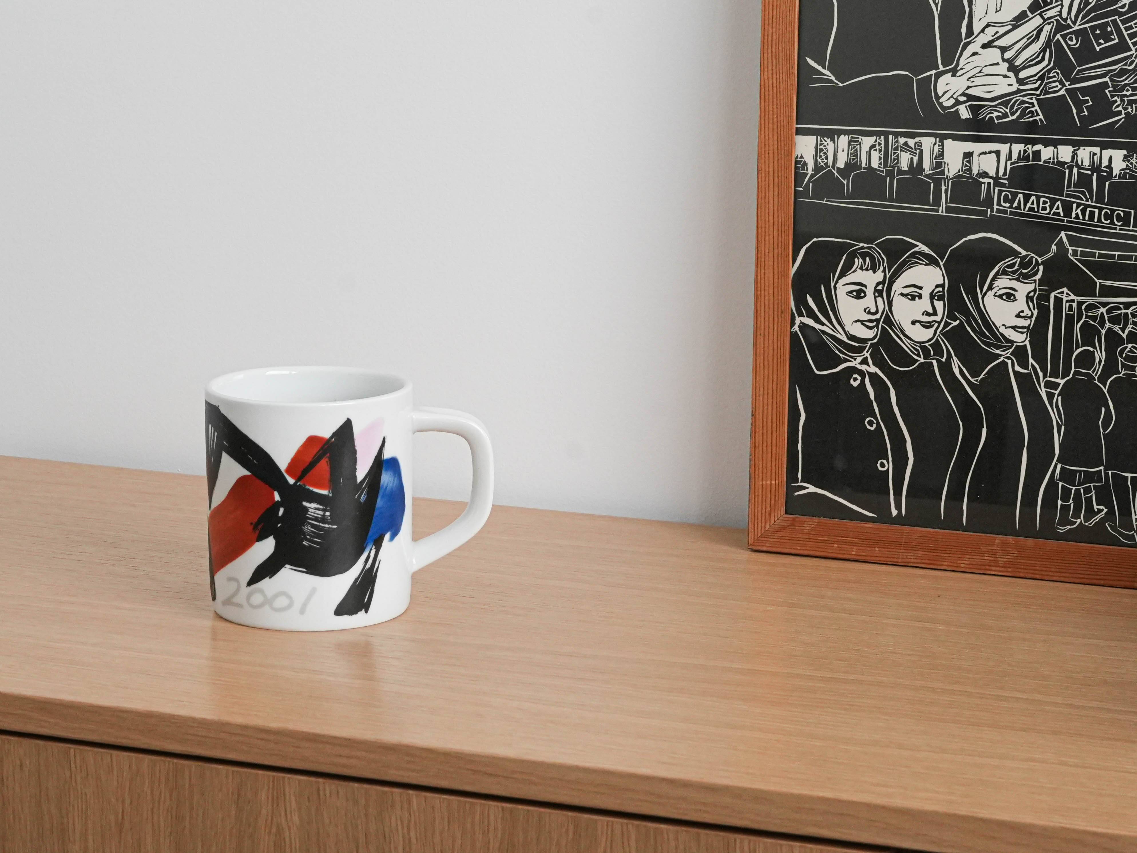 Porcelain mug, Danish design, 2001, manufacturer: Royal Copenhagen