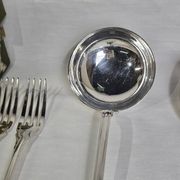 87-piece household cutlery set from Christofle, Versailles model, in metal.