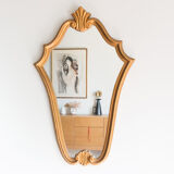 Golden mirror 68x43 cm