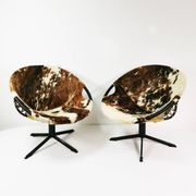 Paire de fauteuils modernistes Balloon, Allemagne années 1960
