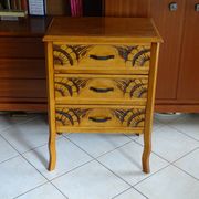 Chest of drawers 3 drawers art deco style in wood