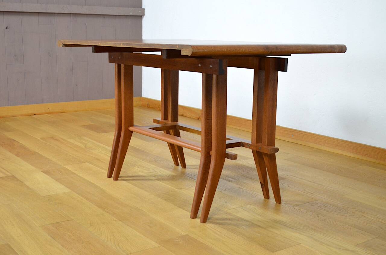 Table de Repas Pieds Compas Vintage 1960