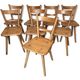 Set of eight vintage chairs by Adolf Schneck late 1940
