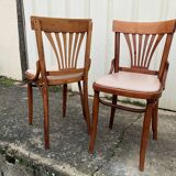 Pair of old bistro chairs