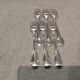 6 silver-plated dessert forks by Christofle, Albi pattern