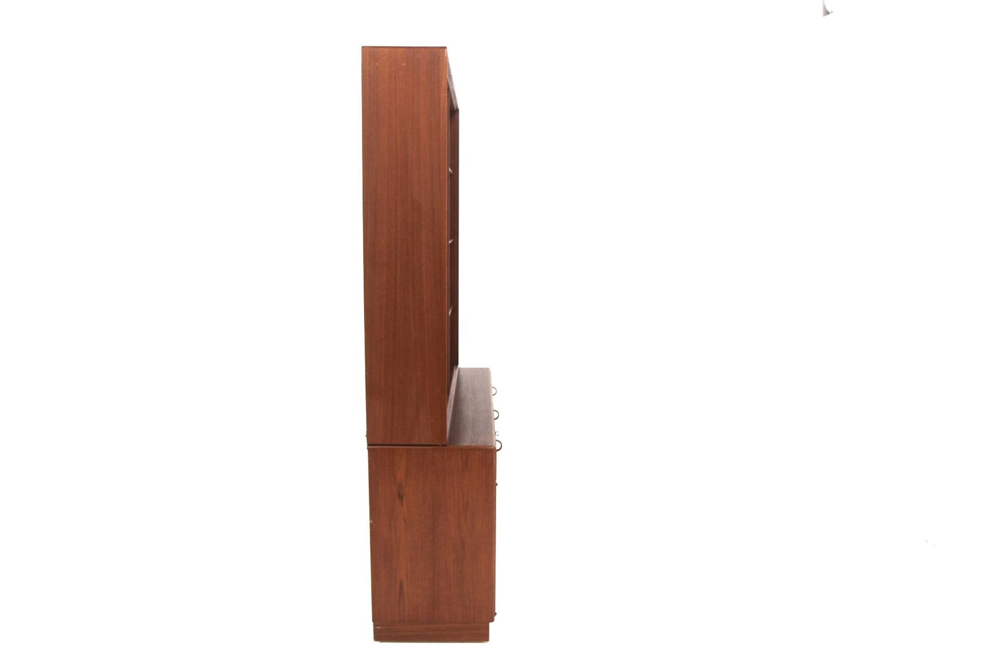 Scandinavian walnut bookcase by Bertil Fridhagen for Bodafors, Sweden, 1960