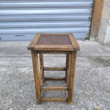 Beech wood workshop stool 1950