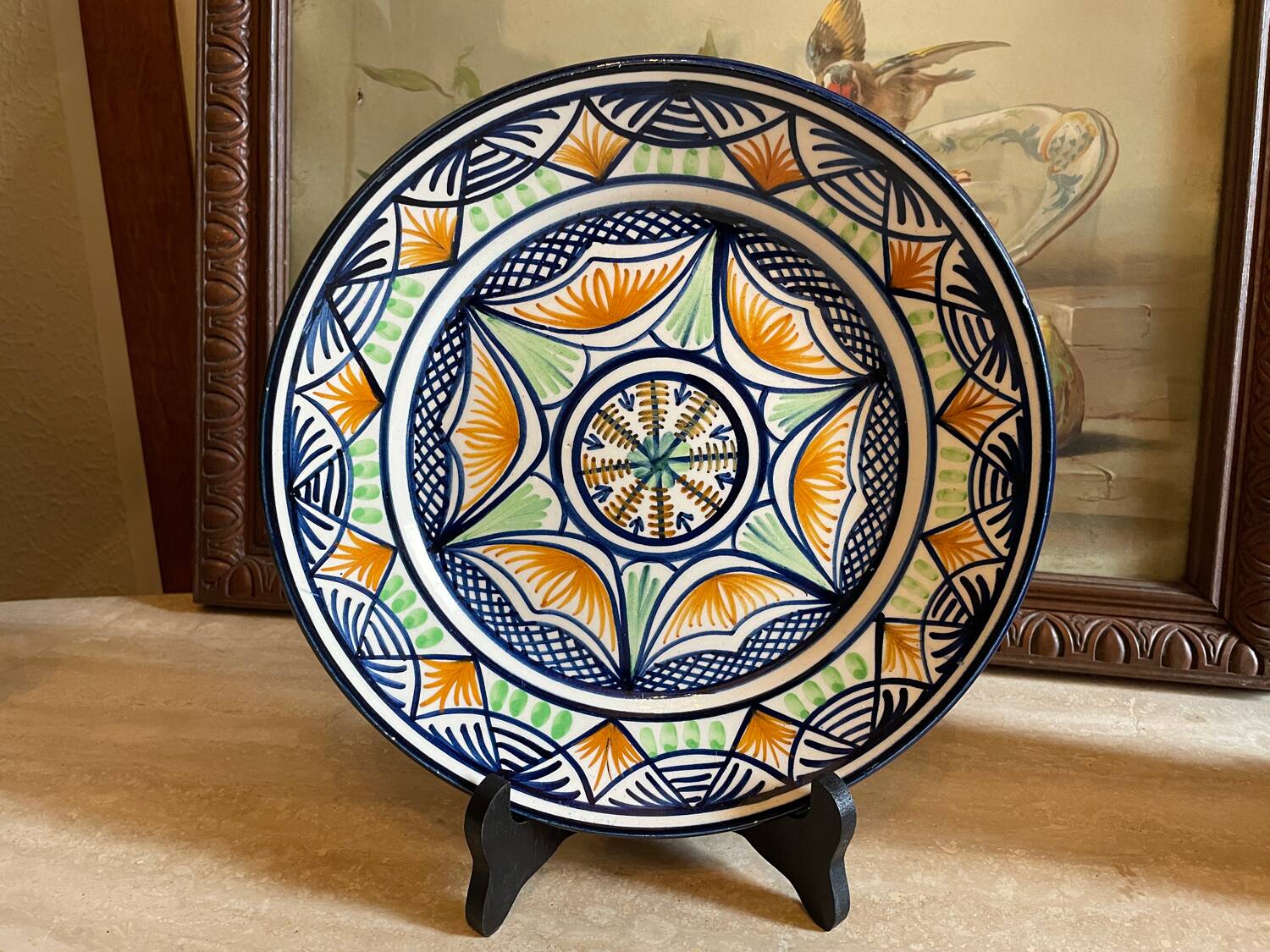 Vintage footed plate