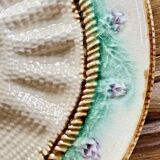 Old Longchamp asparagus artichoke barbotine plate