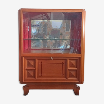 Art deco walnut showcase