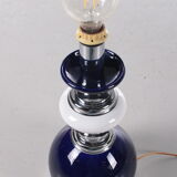 PIed de lampe vintage en verre coloré, années 1960
