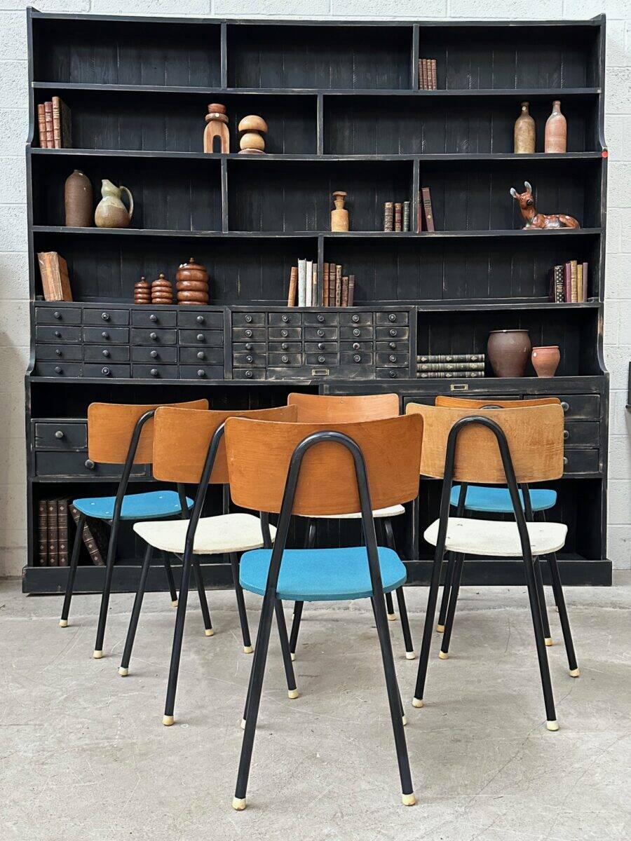 Suite de 6 chaises vintage