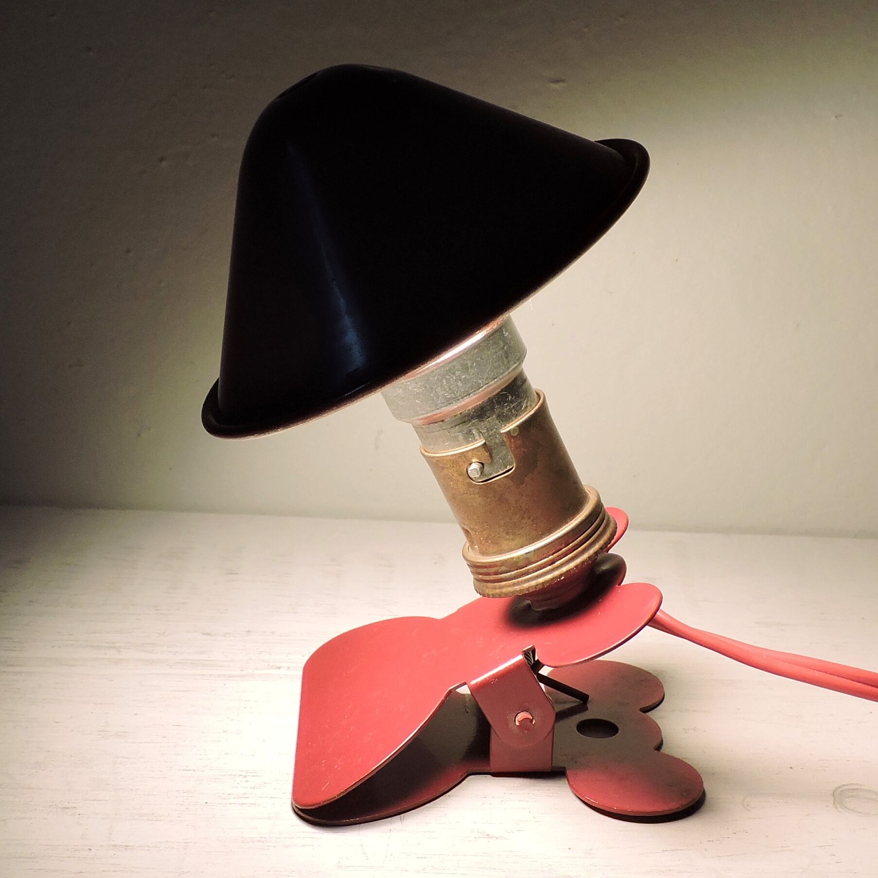 Vintage lamp "clip" France 50s