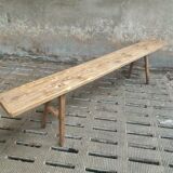 Old bench sidetable pine with oak
