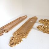 Bronze door plate and handles