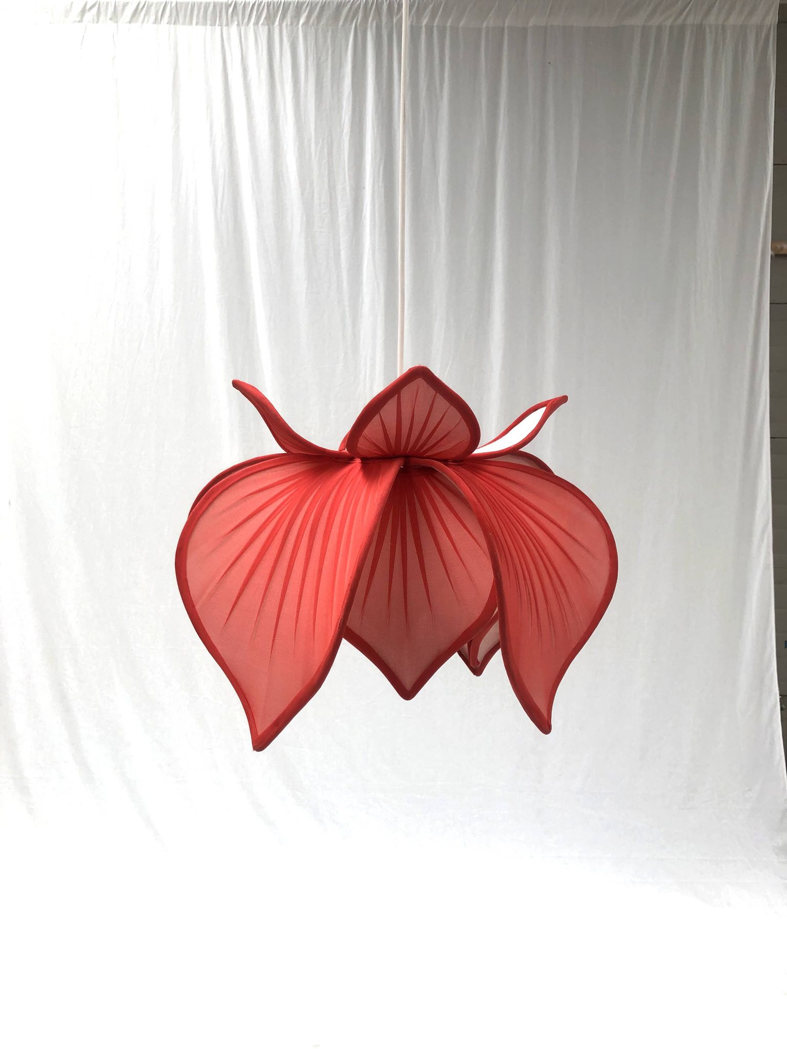 Ensemble de lampes suspendues en tissu Lotus