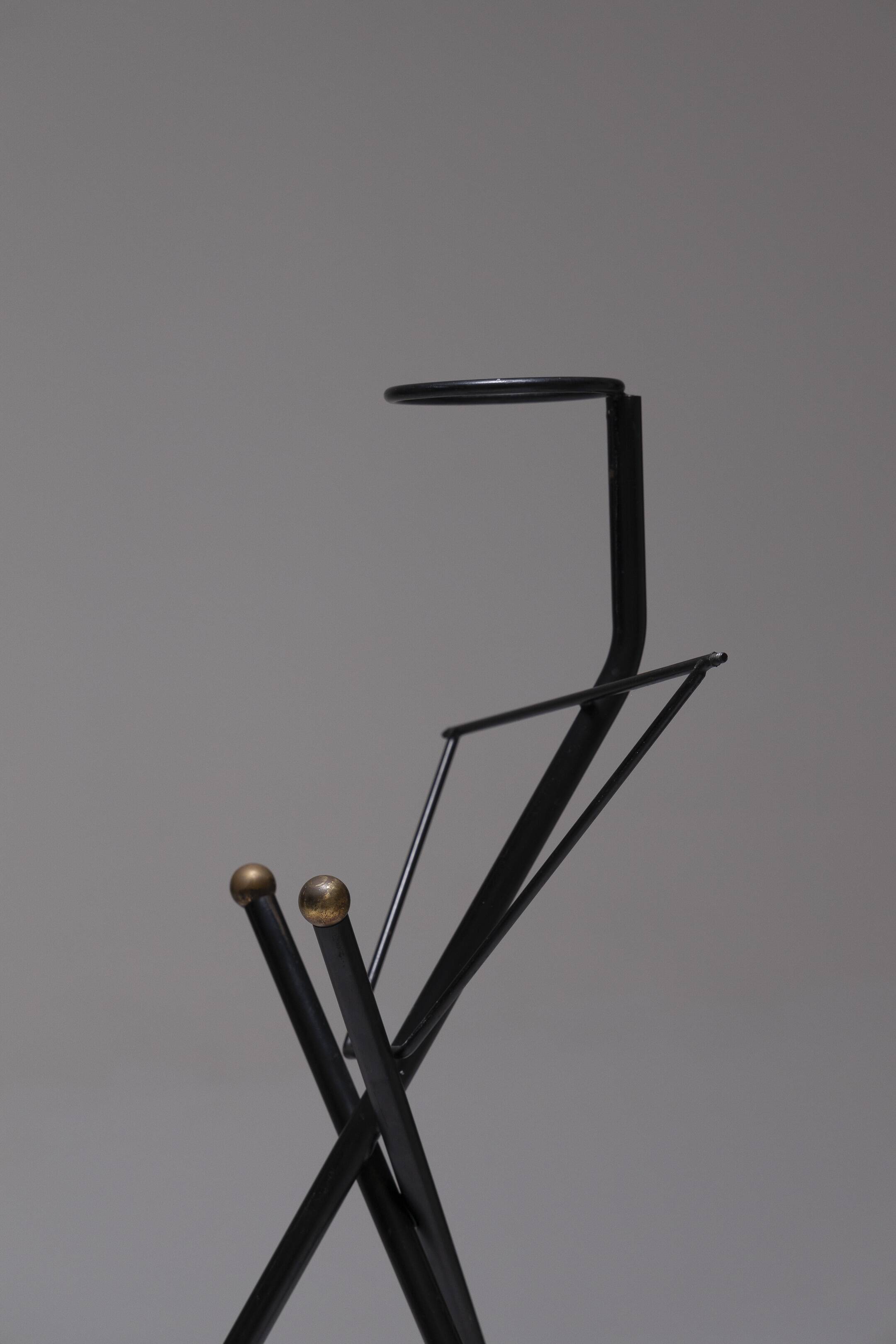 Wrought iron ashtray holder, 1950s