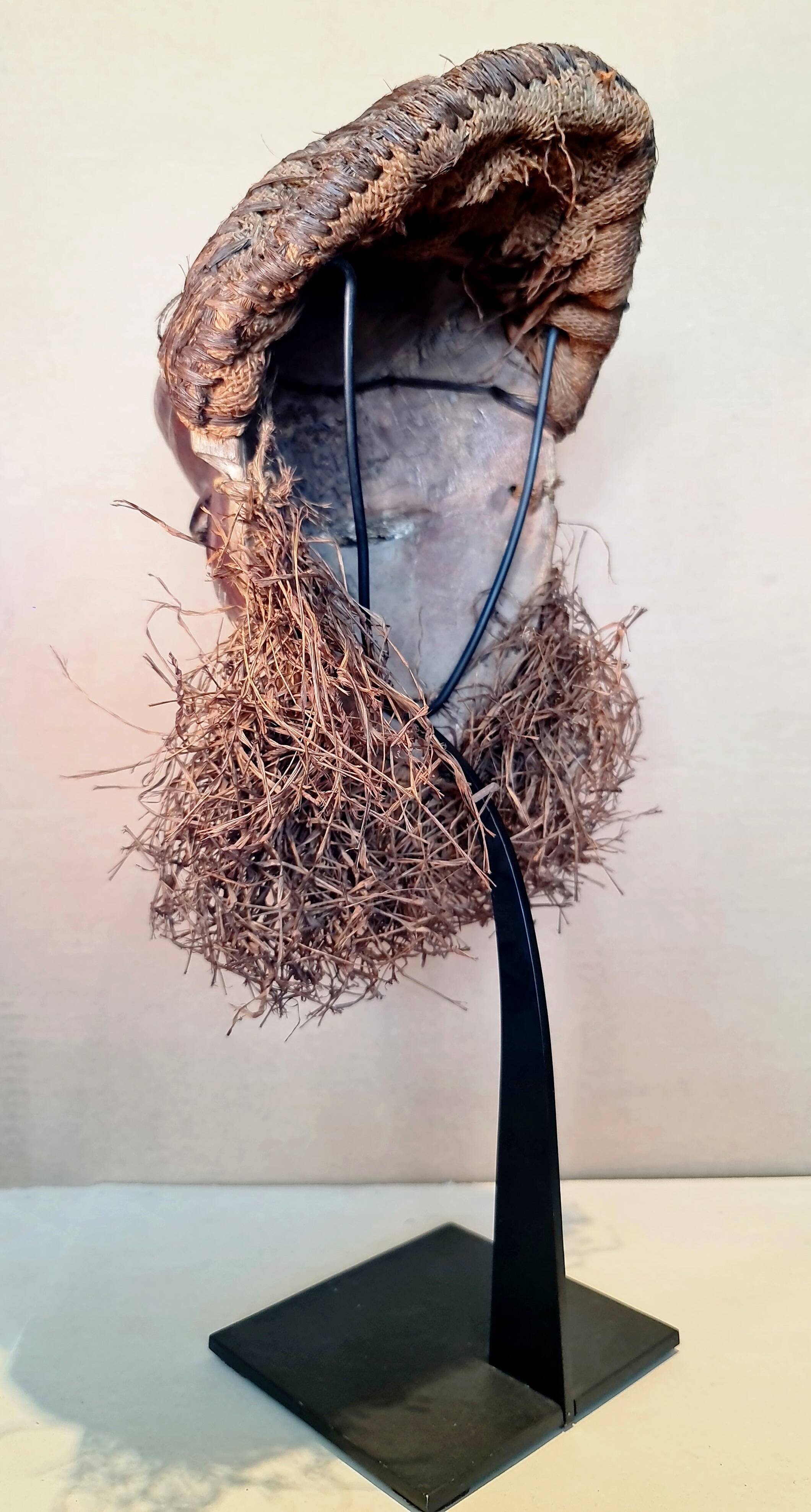 “mbuya” mask, pende, democratic republic of congo. wood, pigments,