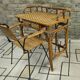 Hairdresser, bamboo and rattan desk 1970