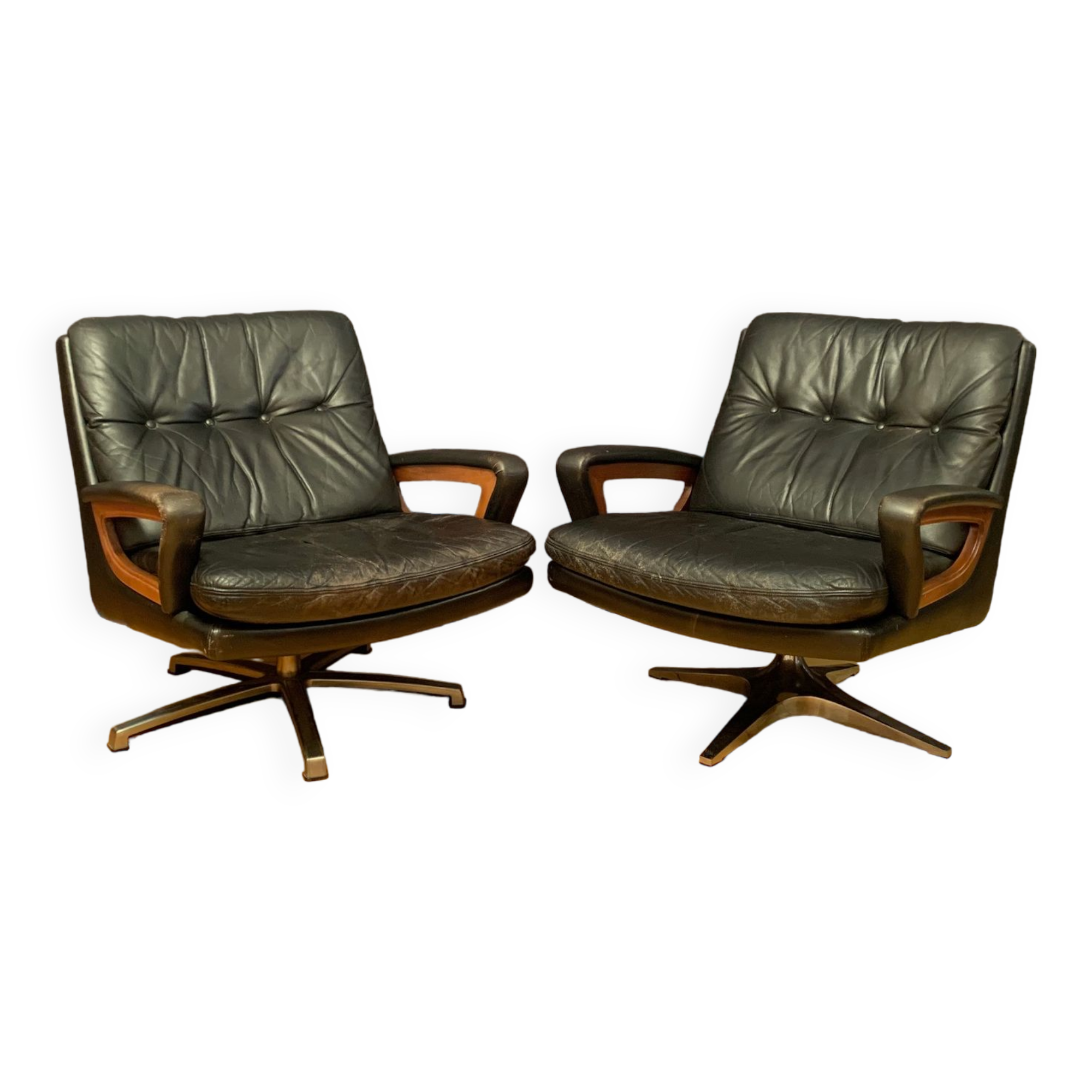 Paire de fauteuils de Carl Straub Allemagne années 1960
