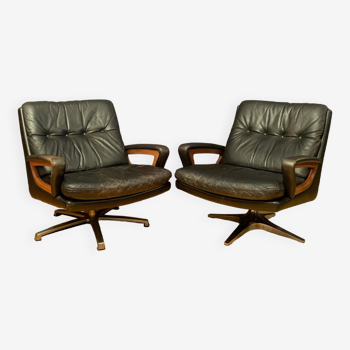 Paire de fauteuils de Carl Straub Allemagne années 1960