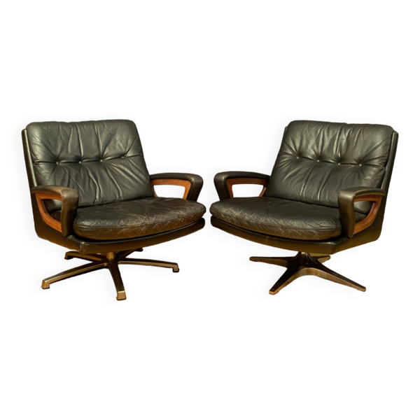 Paire de fauteuils de Carl Straub Allemagne années 1960