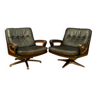 Pair of armchairs by Carl Straub Germany 1960s