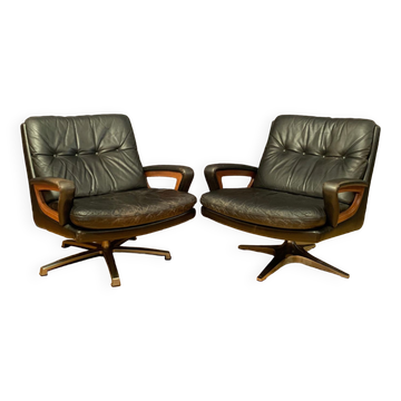 Paire de fauteuils de Carl Straub Allemagne années 1960