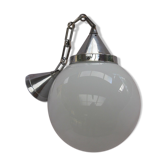 Suspension boule opaline blanche
