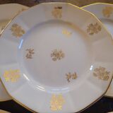 6 assiettes à dessert Sarreguemines Fleurs de France. Années 50