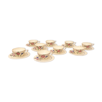 Digoin Sarreguemines coffee cups