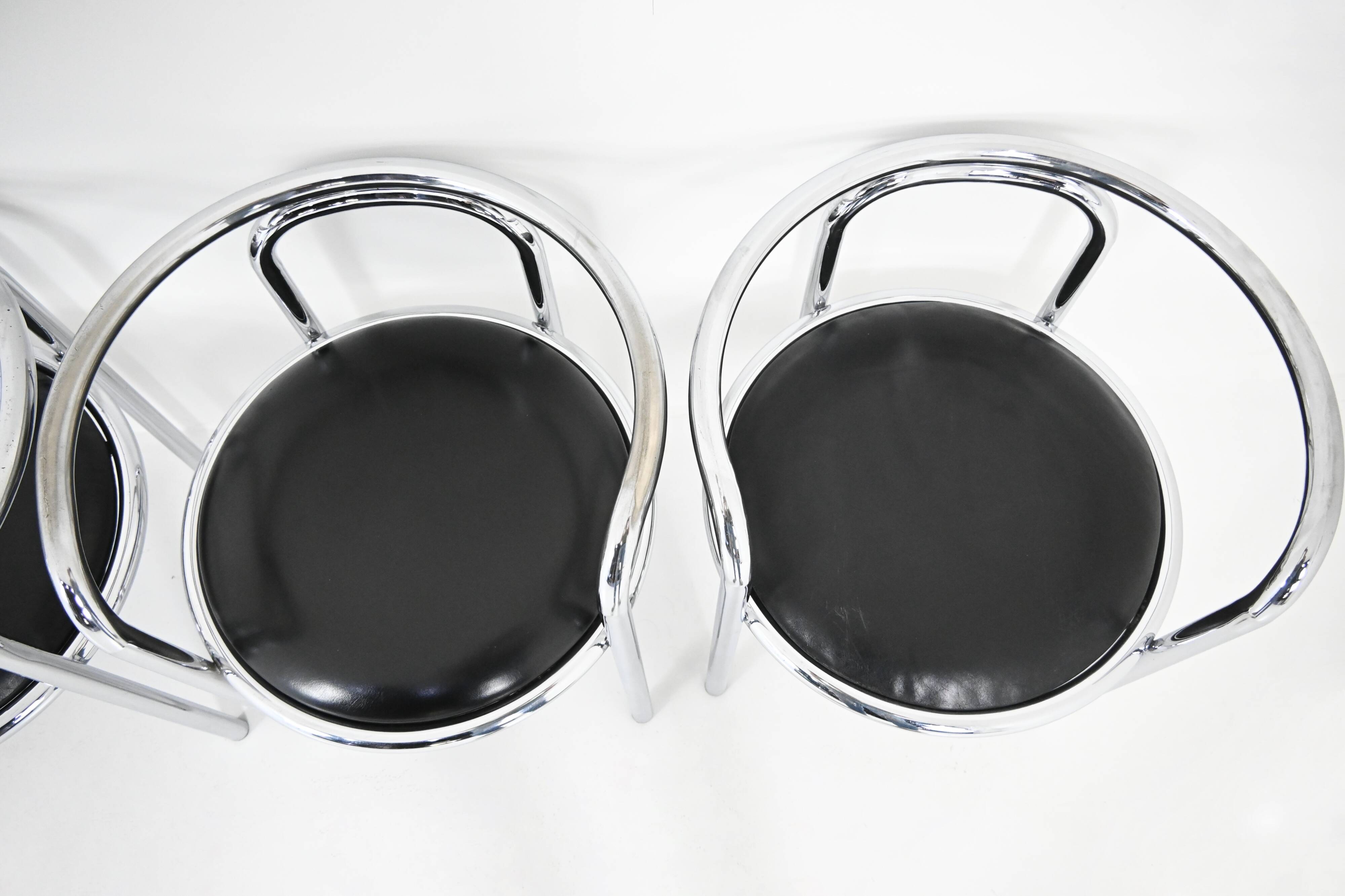 6 “Locus Solus” Chairs by Gae Aulenti for Poltronova, 1960s