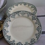 Set of 6 iron earth dessert plates