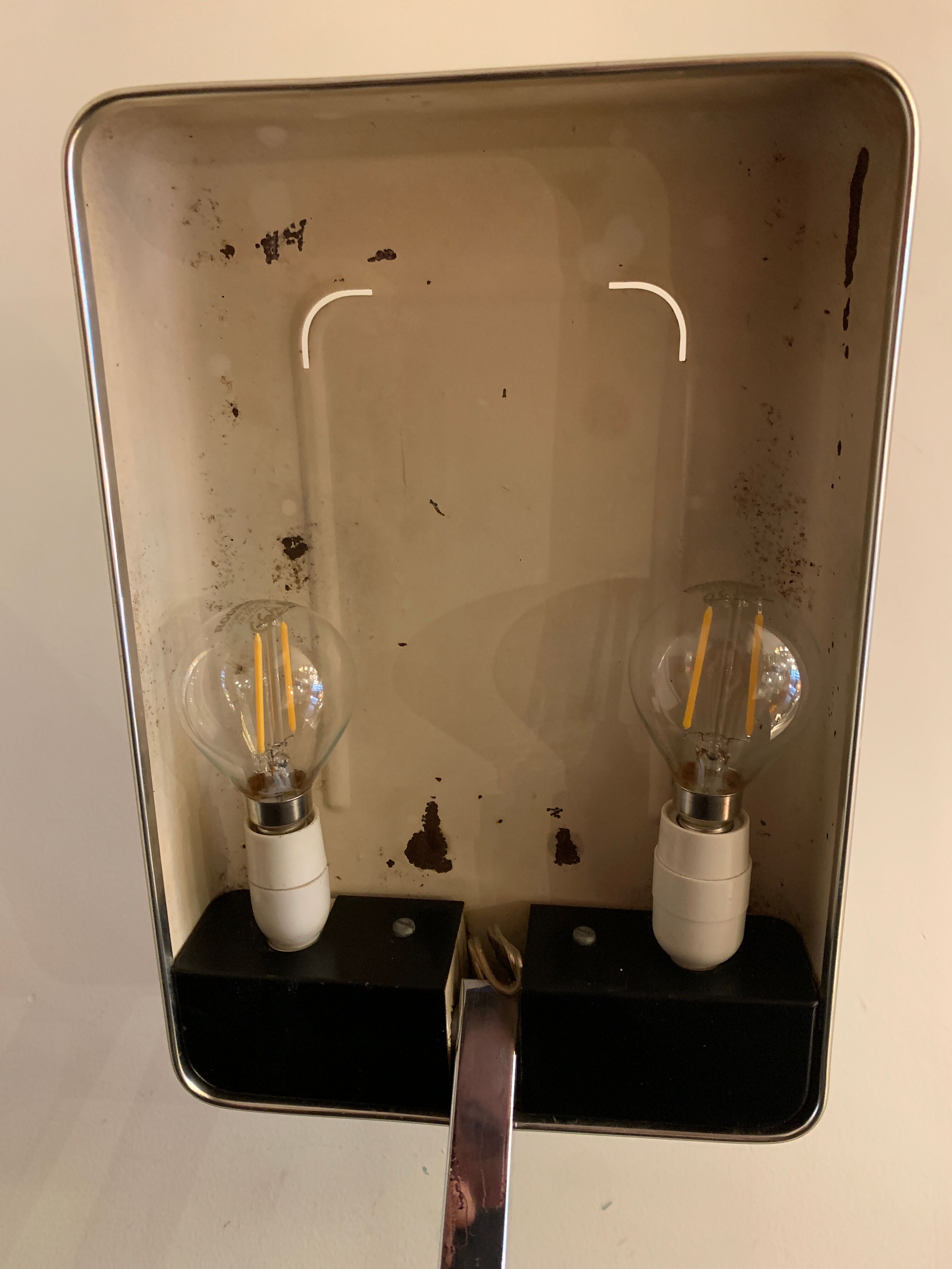 Adjustable Fase lamp, model Mini Fase in black metal, 1960