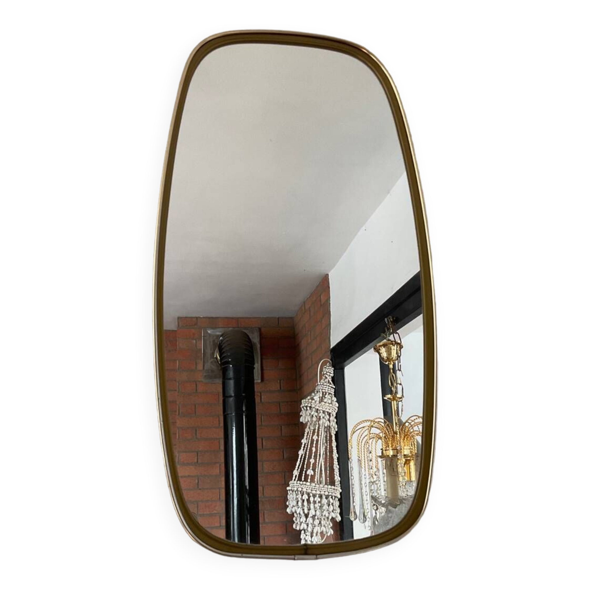 Free form rear view mirror from the 60s and 70s
