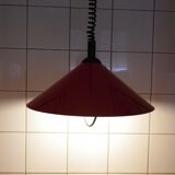 "Up and down" steel enamelled red 1980s hanging