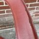 Set of 4 design cantilever chairs cognac leather and chrome design