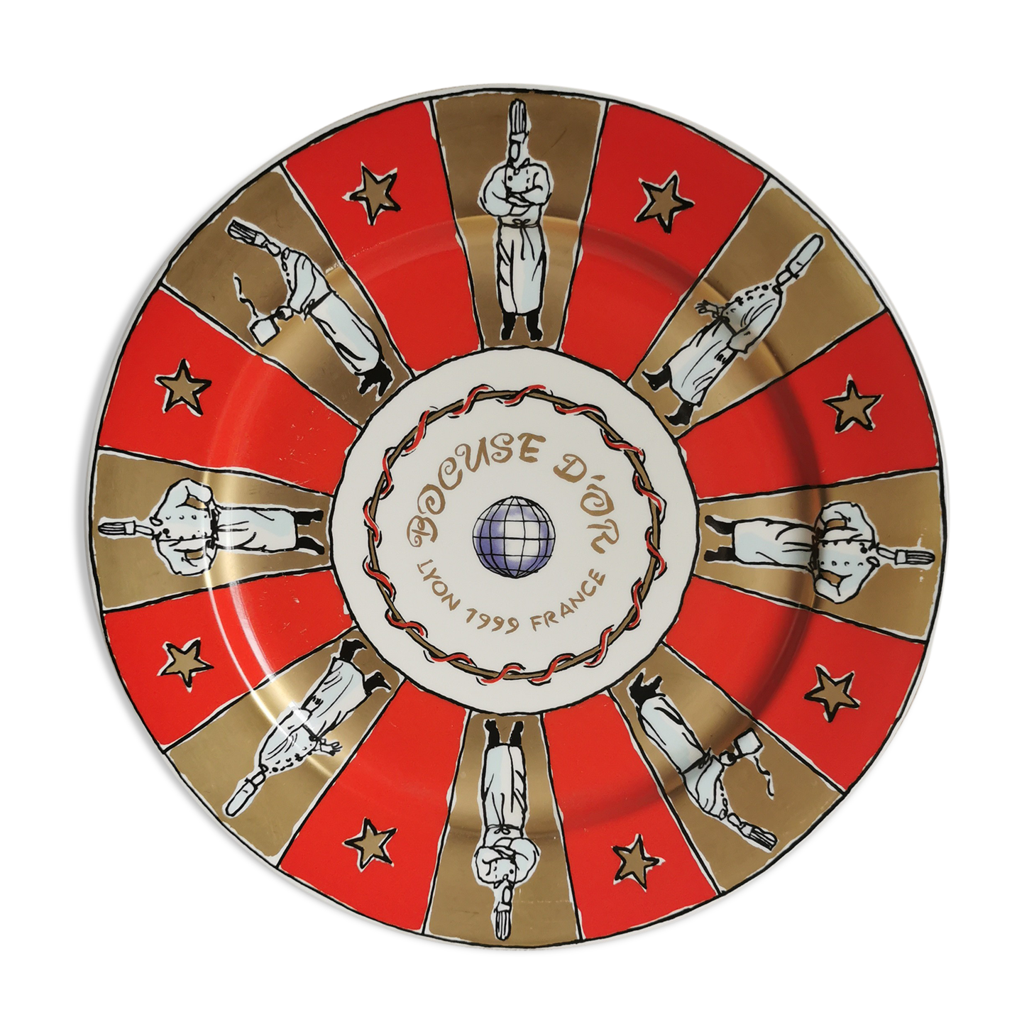 Assiette Bocuse d'or Lyon 1999 crée par Valvro