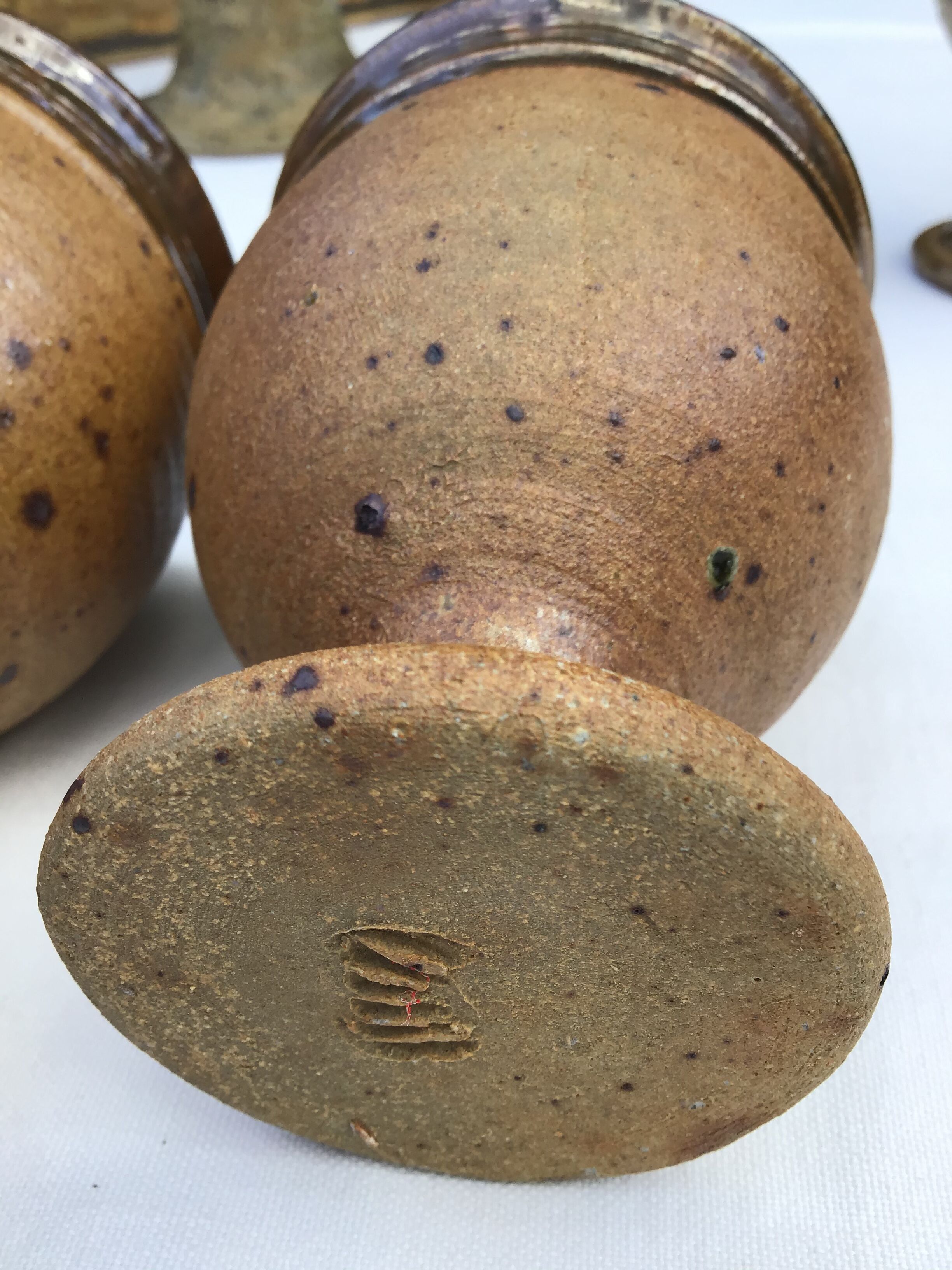 6 cups sandstone P.Digan La Borne pyrite