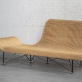 Daybed/ sofa in rattan, 1990’s