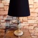 Lampe de prestige Onyx véritable et bronze doré ciselé