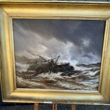 Oil on canvas The Shipwreck