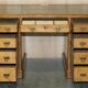 Victorian Oak Partner's Desk circa 1883