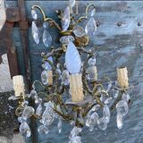 Chandelier cage bronze grapevines