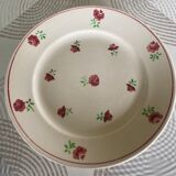 Set of 6 vintage and colorful flat plates