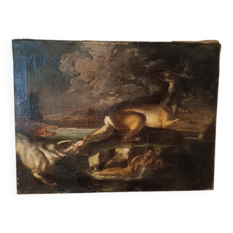 Tableau ancien école flamande du 17ème siècle